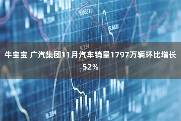 牛宝宝 广汽集团11月汽车销量1797万辆环比增长52%