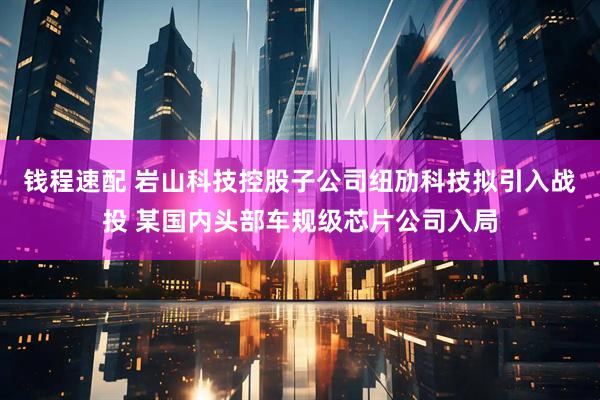 钱程速配 岩山科技控股子公司纽劢科技拟引入战投 某国内头部车规级芯片公司入局