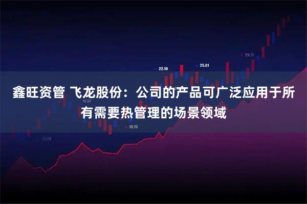 鑫旺资管 飞龙股份：公司的产品可广泛应用于所有需要热管理的场景领域